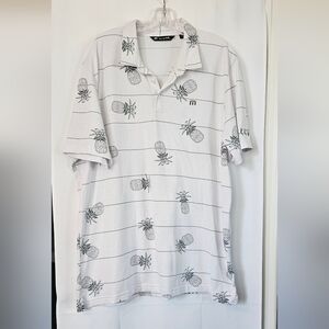 Travis Mathew Stacked‎ Deck Pineapple golf polo Size xxl